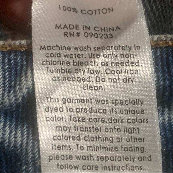 PacSun Blue High Rise Distressed Jeans - Picture 4 of 6